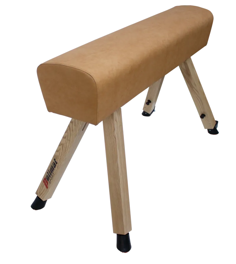 Koń gimnastyczny z nogami drewnianymi polimat
